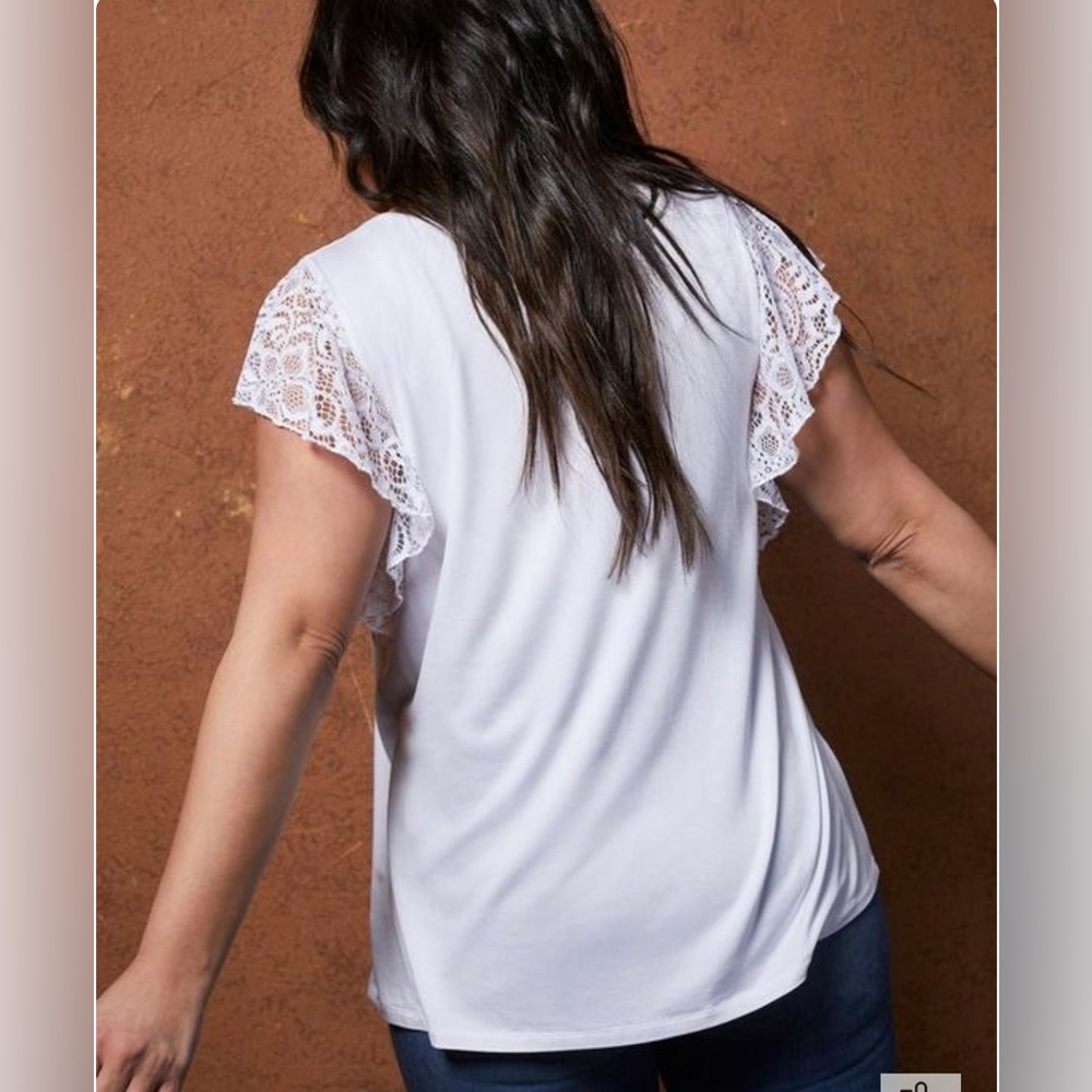 Torrid Flutter Sleeve Top - Picture 3 of 7